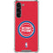 NBA Detroit Pistons Distressed Galaxy S24 FE Clear Case